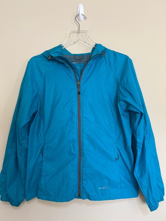 Eddie Bauer Jackets & Blazers - Eddie Bauer Women's Lightweight Teal Hooded Windbreaker Jacket S